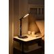 Brilagi - LED Prigušiva stolna lampa s bežičnim punjenjem QI i USB-om REGINA LED/8,5W/230V smeđa