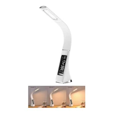 Brilagi - LED Prigušiva stolna lampa sa zaslonom PELLE LED/7W/230V bijela