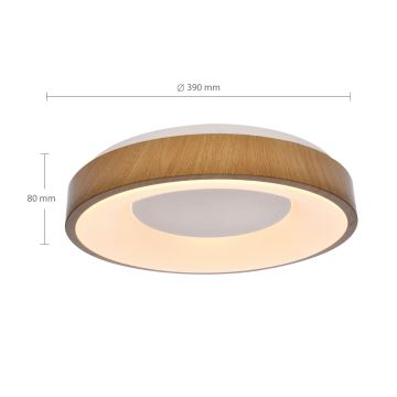 Brilagi - LED Prigušiva stropna svjetiljka DORIA LED/48W/230V 3000-6500K pr. 39 cm + daljinski upravljač