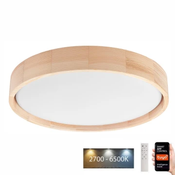 Brilagi - LED Prigušiva stropna svjetiljka MANAROLA SMART LED/24W/230V 2700-6500K pr. 41 cm Wi-Fi + daljinski upravljač Tuya