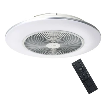 Brilagi - LED Prigušiva svjetiljka s ventilatorom AURA LED/38W/230V 3000-6000K srebrna + daljinski upravljač