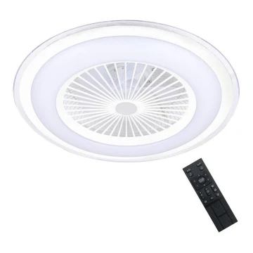 Brilagi - LED Prigušiva svjetiljka s ventilatorom RONDA LED/48W/230V 3000-6000K bijela + daljinski upravljač