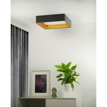 Brilagi - LED Prigušiva stropna svjetiljka VELVET SQUARE LED/24W/230V 3000/4000/6500K + daljinski upravljač siva