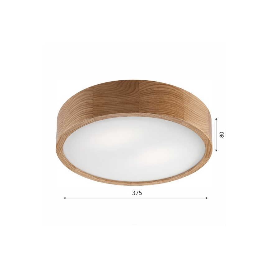 Brilagi - LED Stropna svjetiljka CARVALHO 2xE27/60W/230V hrast pr. 37,5 cm
