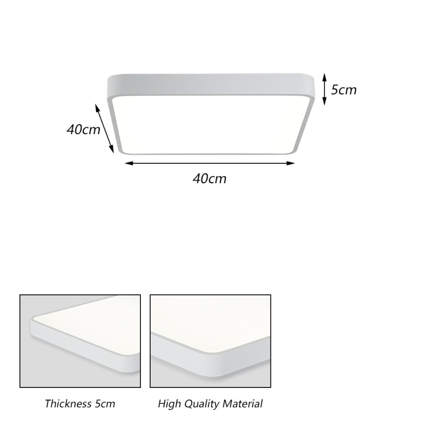 Brilagi - LED Stropna svjetiljka POOL LED/36W/230V 3000/4500/6000K 40x40 cm bijela