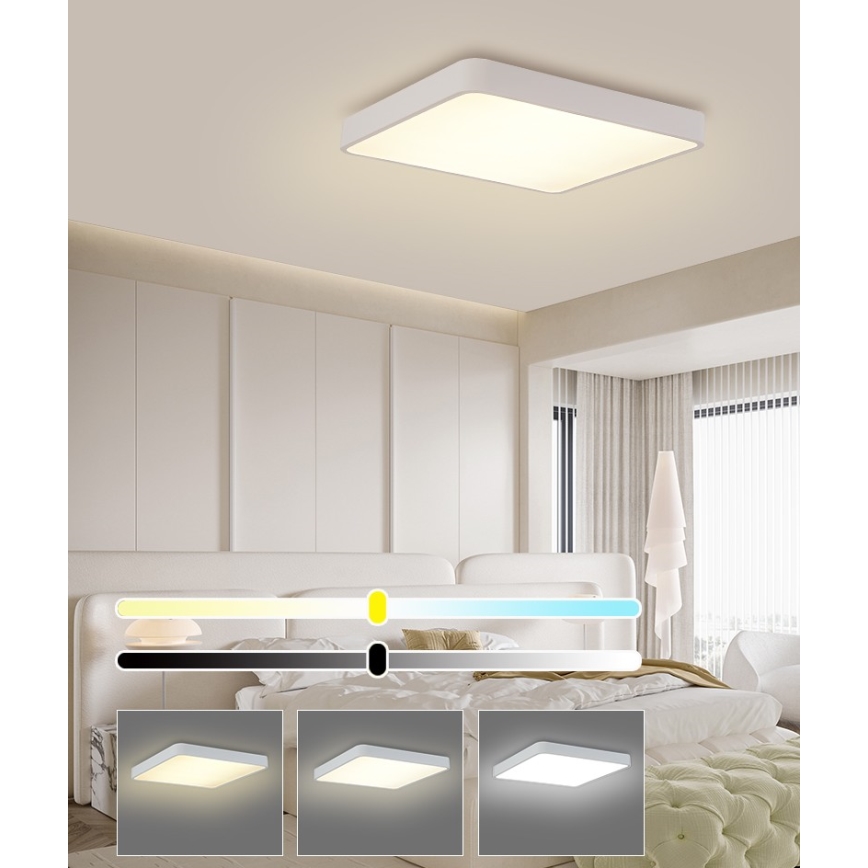 Brilagi - LED Stropna svjetiljka POOL LED/48W/230V 3000/4500/6000K 50x50 cm bijela