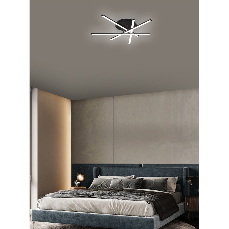 Brilagi - LED Stropna svjetiljka STRIPES LED/40W/230V crna