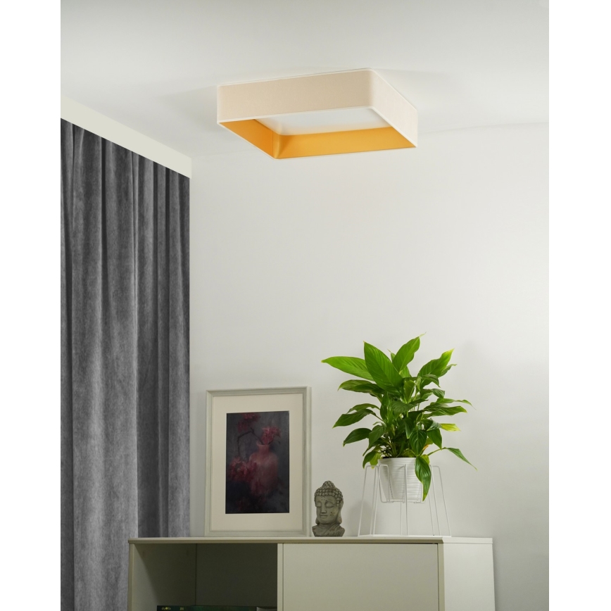 Brilagi - LED Stropna svjetiljka VELVET SQUARE LED/24W/230V krem