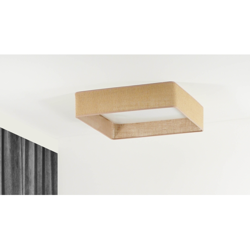 Brilagi - LED Stropna svjetiljka VELVET SQUARE LED/24W/230V smeđa