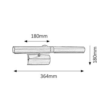 Brilagi - LED Svjetiljka za slike DANAE 2xE14/40W/230V bijela