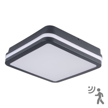 Brilagi - LED Vanjska svjetiljka sa senzorom BENE LED/18W/230V 22x22 cm antracit IP54