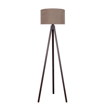 Brilagi - Podna lampa VELVET 1xE27/60W/230V wenge/bež