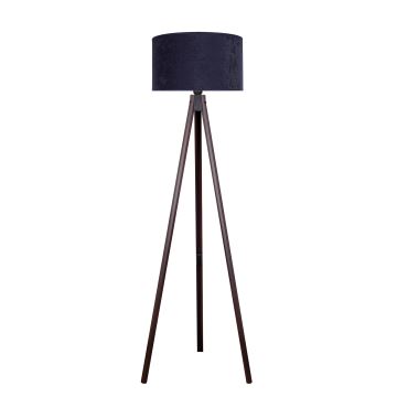 Brilagi - Podna lampa VELVET 1xE27/60W/230V wenge/plava