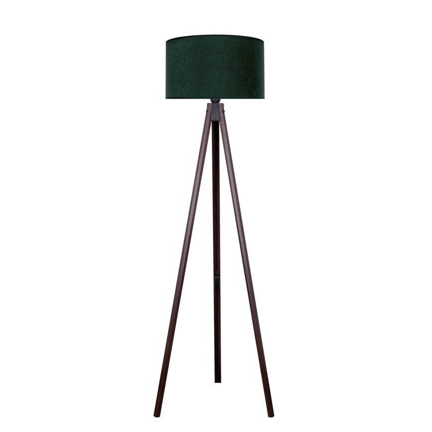 Brilagi - Podna lampa VELVET 1xE27/60W/230V wenge/zelena