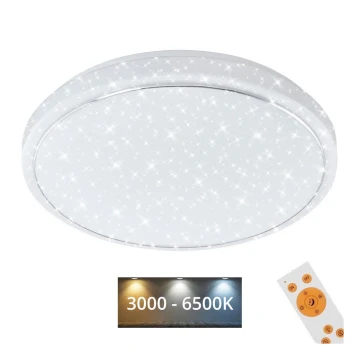 Brilo - LED Prigušiva stropna svjetiljka STARRY SKY LED/18W/230V 3000-6500K + daljinski upravljač