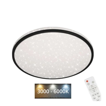 Brilo - LED Prigušiva stropna svjetiljka STARRY SKY LED/24W/230V 3000-6000K + daljinski upravljač