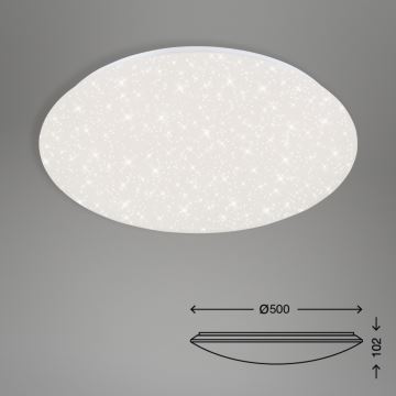 Brilo - LED Prigušiva stropna svjetiljka STARRY SKY LED/40W/230V 3000-6000K + daljinski upravljač