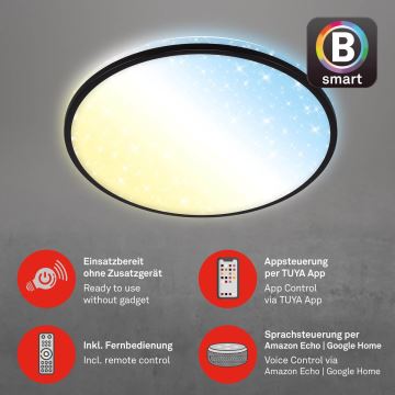 Brilo - LED Prigušiva stropna svjetiljka STARRY SKY LED/42W/230V 3000-6500K Wi-Fi Tuya + daljinski upravljač