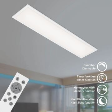 Brilo - LED RGBW Prigušiva stropna svjetiljka SLIM LED/24W/230V 3000-6500K 100x25 cm + daljinski upravljač