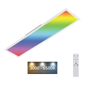 Brilo - LED RGBW Prigušiva stropna svjetiljka SLIM LED/40W/230V 3000-6500K + daljinski upravljač