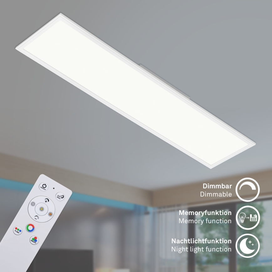 Brilo - LED RGBW Prigušiva stropna svjetiljka SLIM LED/40W/230V 3000-6500K + daljinski upravljač