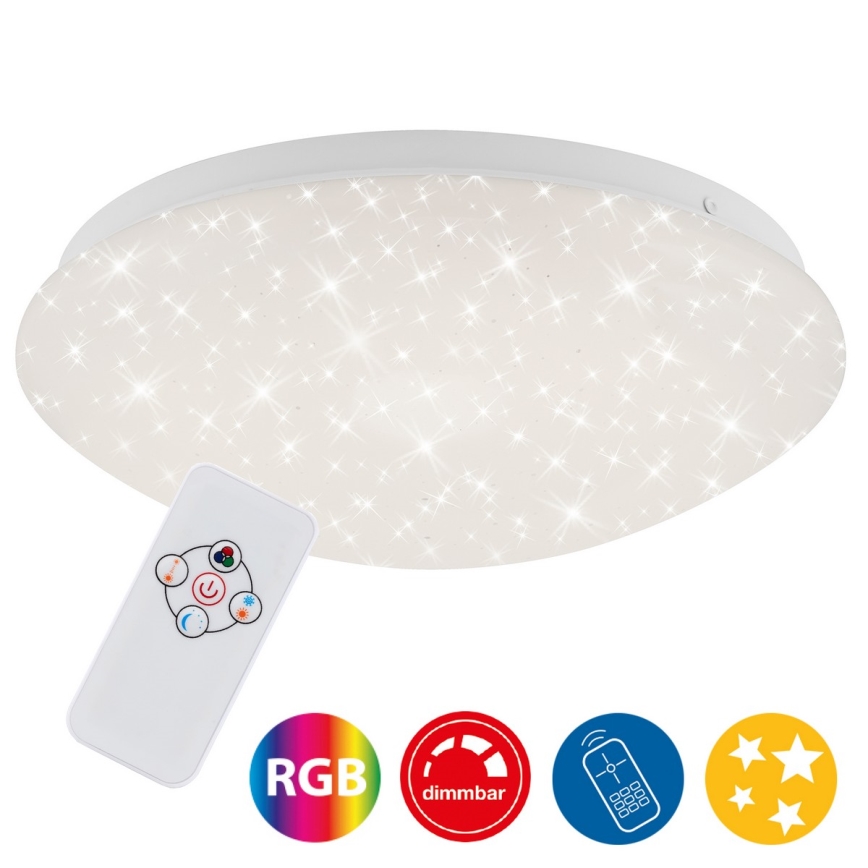 Brilo - LED RGBW Prigušiva stropna svjetiljka STARRY SKY LED/10W/230V + daljinski upravljač