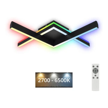 Brilo - LED RGBW Prigušivi nadgradni luster FRAME 2xLED/9W/230V 2700-6500K + daljinski upravljač