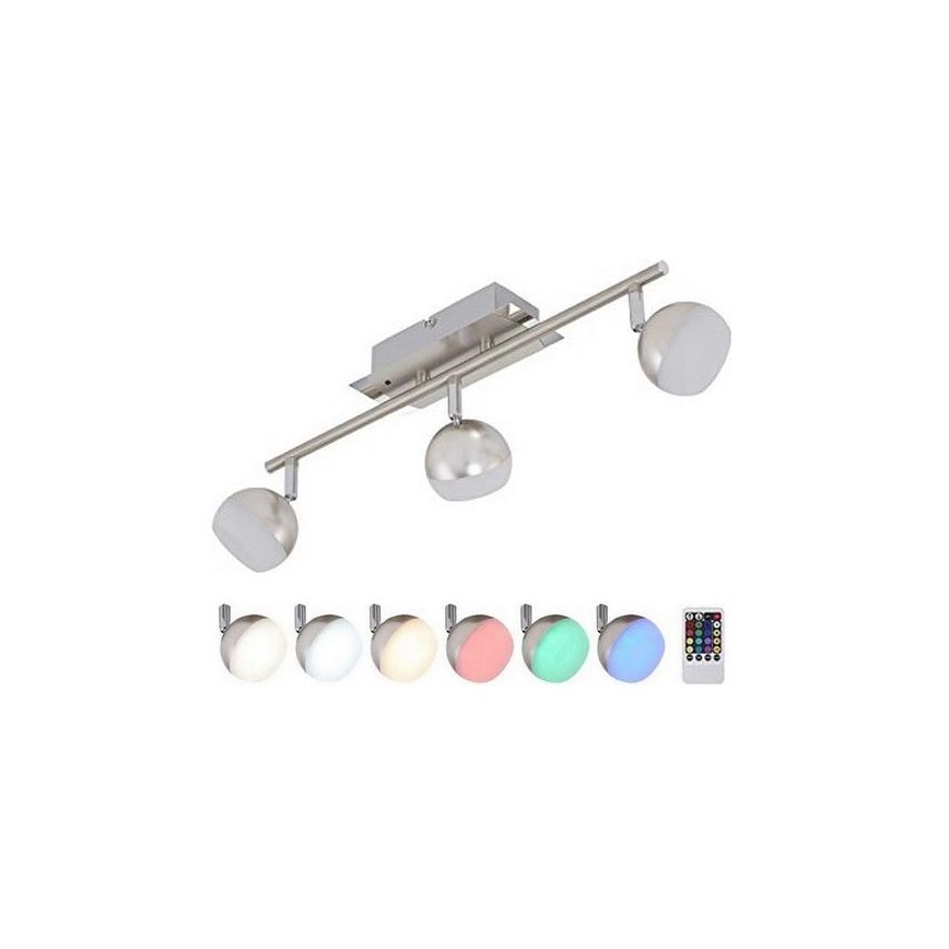 Briloner 2040-032 - LED RGB Prigušiva reflektorska svjetiljka 3xLED/3,3W/230V + DU