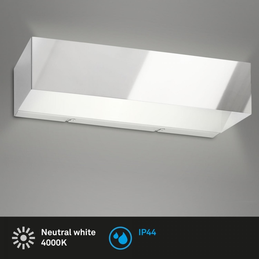 Briloner 2204-018 - LED Vanjska zidna svjetiljka LED/8W/230V IP44 krom