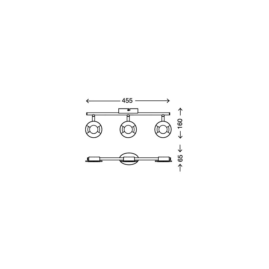 Briloner 2798-022 - LED Reflektorska svjetiljka STONE 3xLED/4,5W/230V