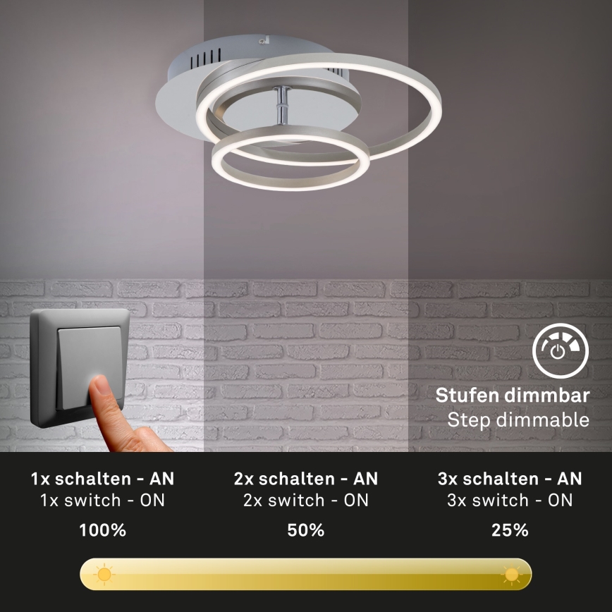 Briloner 3222-018 - LED Prigušiva stropna svjetiljka FRAMES LED/30W/230V