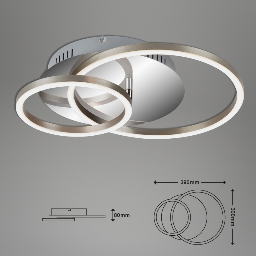 Briloner 3222-018 - LED Prigušiva stropna svjetiljka FRAMES LED/30W/230V