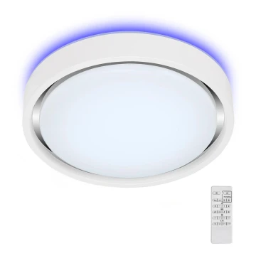 Briloner 3227-016 - LED RGB Prigušiva svjetiljka sa senzorom TALENA LED/24W/230V bijela + daljinski upravljač