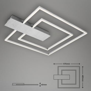 Briloner 3545-018 - LED Prigušiva stropna svjetiljka NICO LED/25W/230V krom