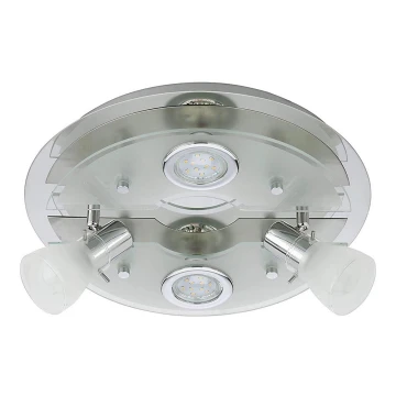 Briloner 3560-042 - LED Stropna reflektorska svjetiljka VASO 2xGU10/3W + 2xE14/3,2W/230V