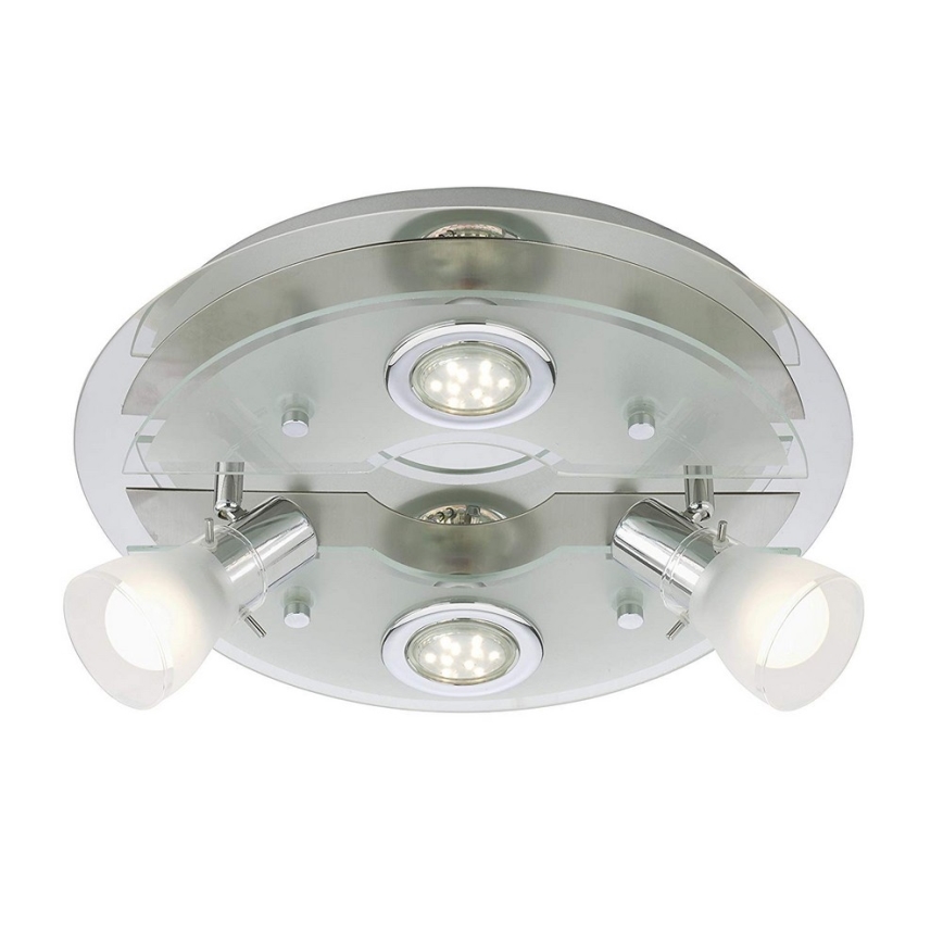 Briloner 3560-042 - LED Stropna reflektorska svjetiljka VASO 2xGU10/3W + 2xE14/3,2W/230V