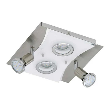 Briloner 3582-042 - LED Stropna svjetiljka RIPOSO 2xLED/5W/230V + 2xGU10/3W
