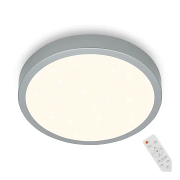 Briloner 3704-014-LED Prigušiva stropna svjetiljka RUNA LED/22W/230V 2700-6500K srebrna + daljinski upravljač