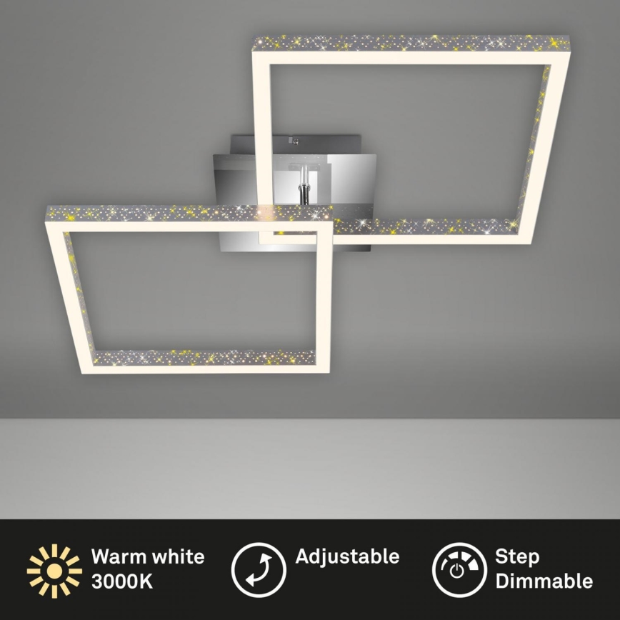 Briloner 3751-019 - LED Prigušiva stropna svjetiljka FRAME LED/20W/230V krom