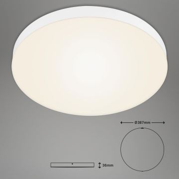 Briloner 7068-016 - LED Stropna svjetiljka FLAME LED/24,5W/230V 3000K pr. 38 cm bijela