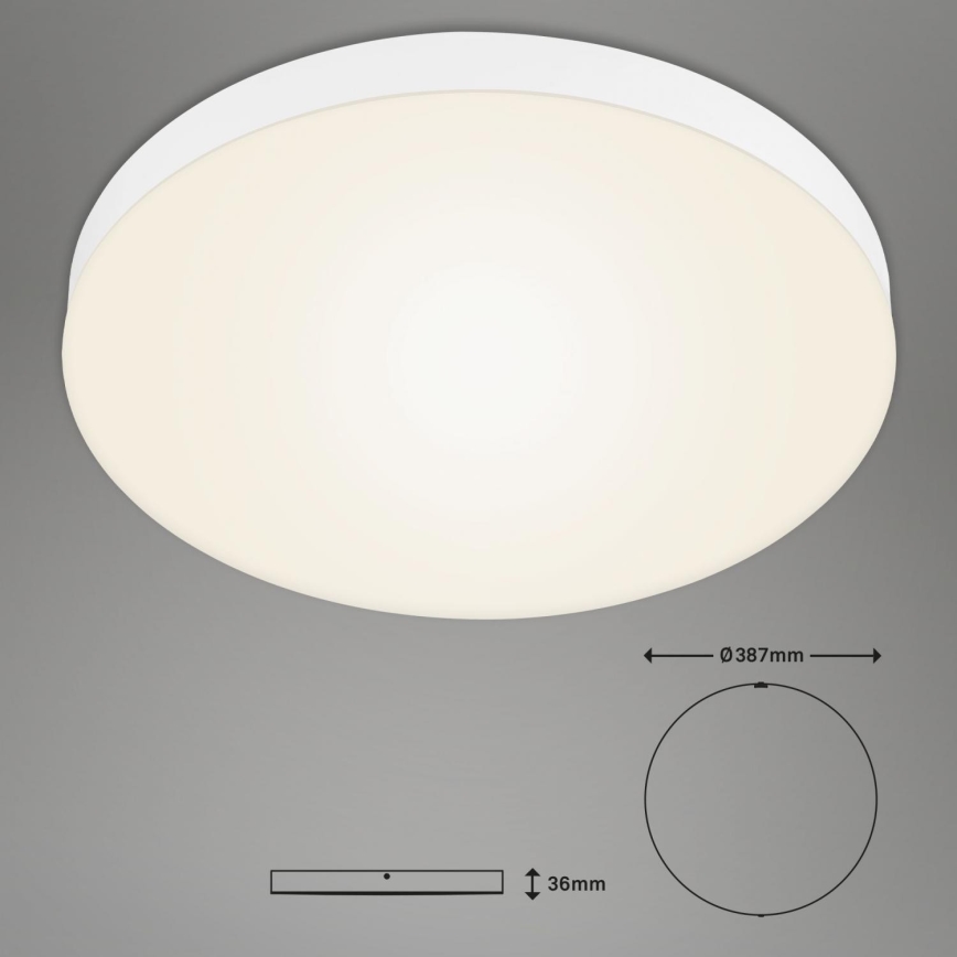 Briloner 7068-016 - LED Stropna svjetiljka FLAME LED/24,5W/230V 3000K pr. 38 cm bijela
