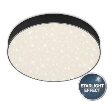 Briloner 7074-415 - LED Stropna svjetiljka STAR SKY LED/21W/230V 4000K pr. 28 cm crna