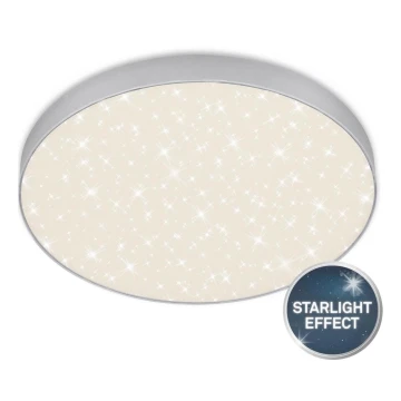 Briloner 7075-414 - LED Stropna svjetiljka STAR SKY LED/24,5W/230V 4000K pr. 38 cm srebrna