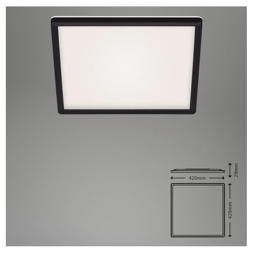 Briloner 7082-015 - LED Prigušiva stropna svjetiljka SLIM LED/22W/230V 2700-6500K + daljinski upravljač