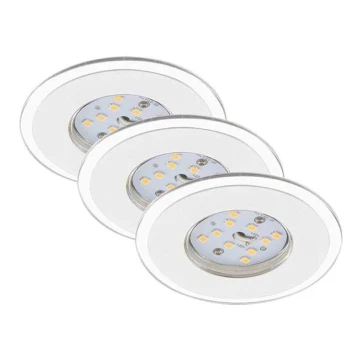 Briloner 7197-036-SET 3x LED Prigušiva ugradbena svjetiljka za kupaonicu LED/4,5W/230V IP44