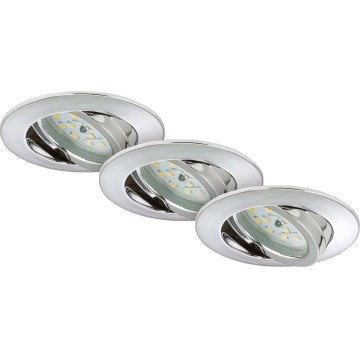 Briloner 7209-038 - SET 3x LED Ugradbena svjetiljka za kupaonicu LED/5W/230V IP23