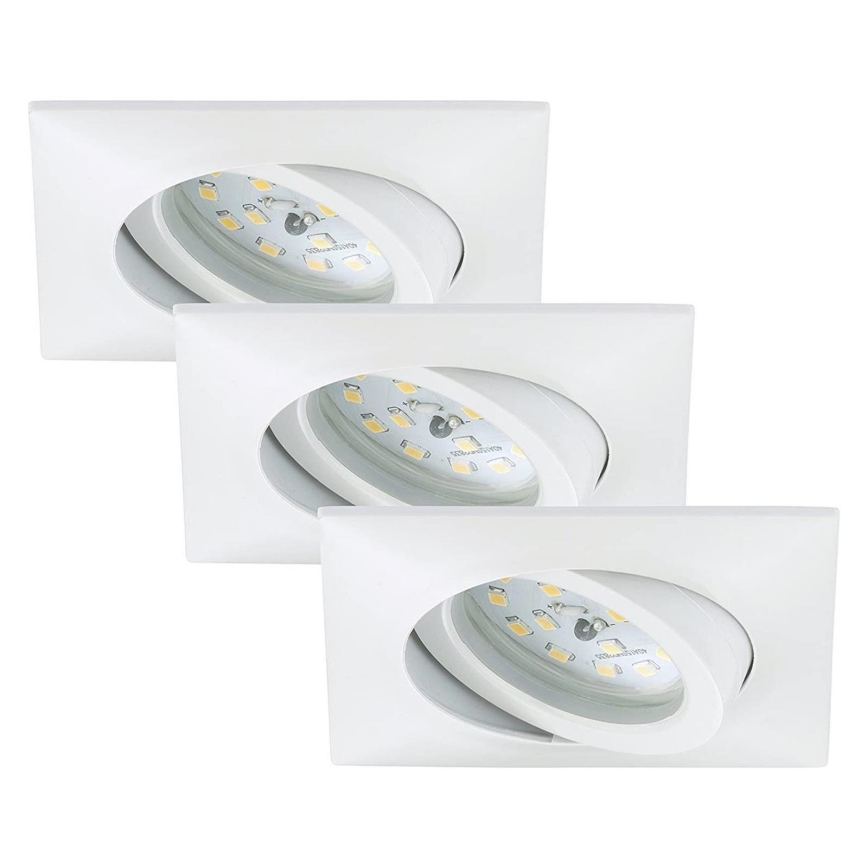 Briloner 7210-036 - SET 3x LED Ugradbena svjetiljka za kupaonicu ATTACH LED/5W/230V IP23 bijela