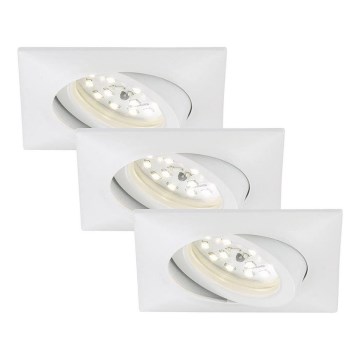 Briloner 7210-036 - SET 3x LED Ugradbena svjetiljka za kupaonicu ATTACH LED/5W/230V IP23 bijela