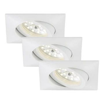 Briloner 7210-036 - SET 3x LED Ugradbena svjetiljka za kupaonicu ATTACH LED/5W/230V IP23 bijela