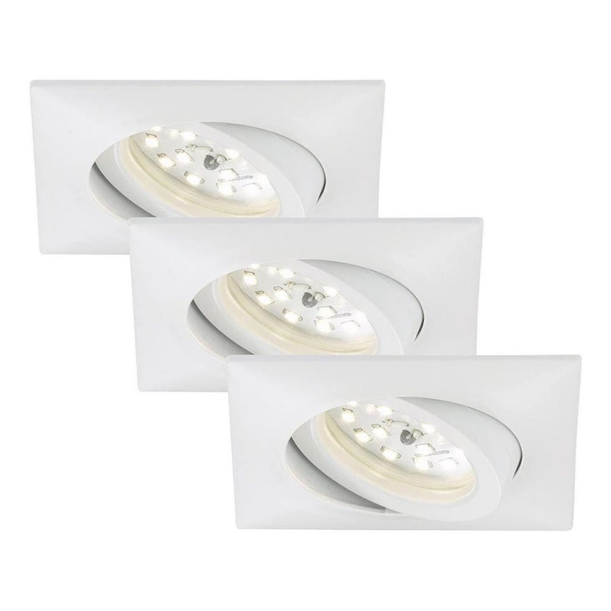 Briloner 7210-036 - SET 3x LED Ugradbena svjetiljka za kupaonicu ATTACH LED/5W/230V IP23 bijela